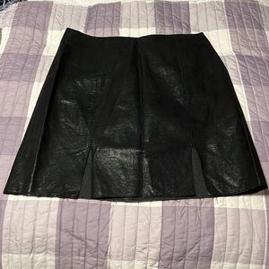Black Leather Skirt